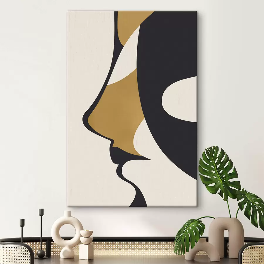 Obraz Abstraktní silueta obličeje Č. s47252