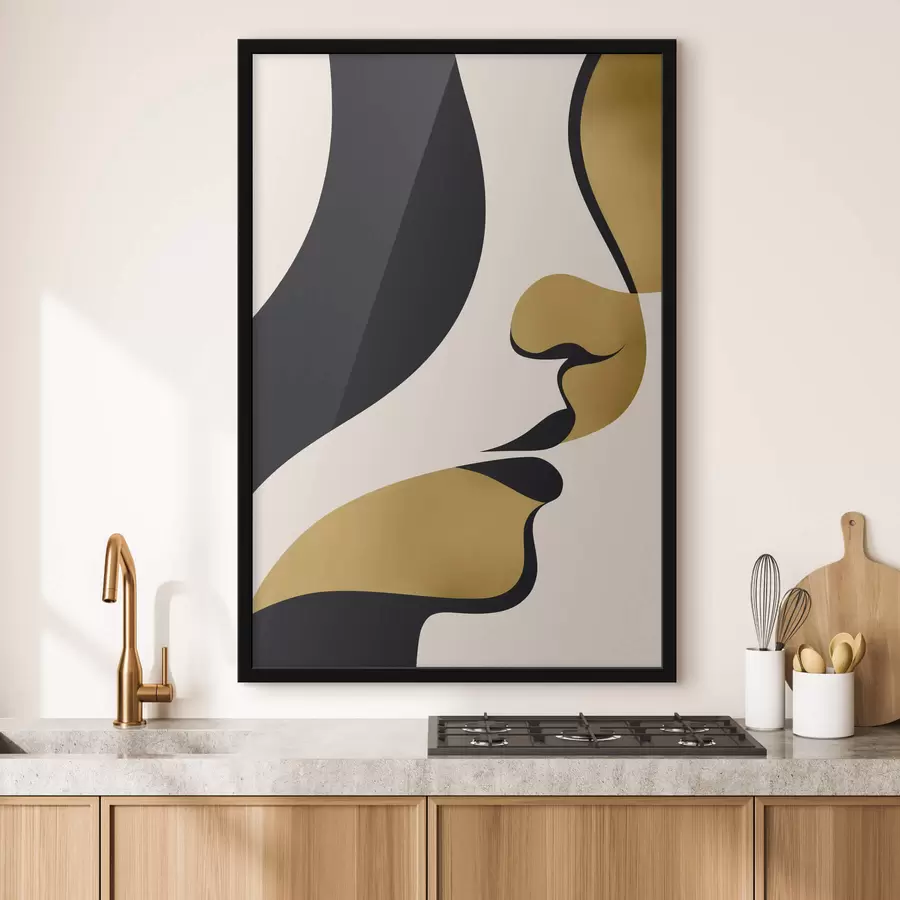 Fototapet Abstraktní silueta obličeje f47251