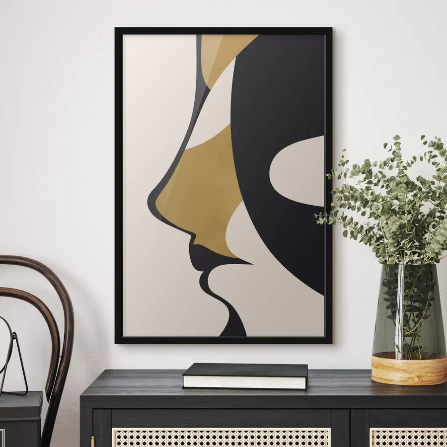 Fototapet Abstraktní silueta obličeje f47252