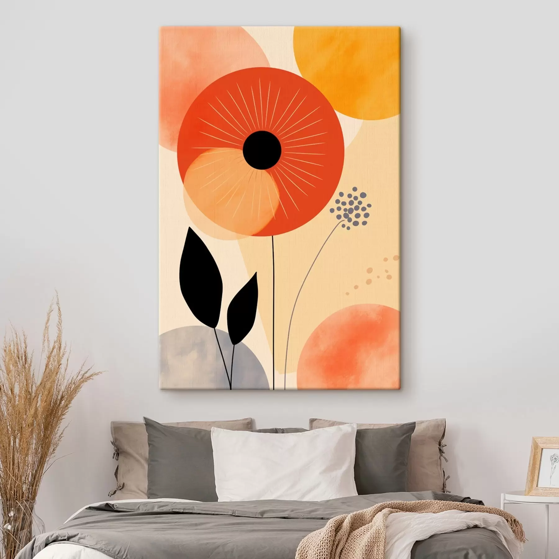 Obraz Dekorativní květinové umění ve stylu digitální ilustrace Č. s46927