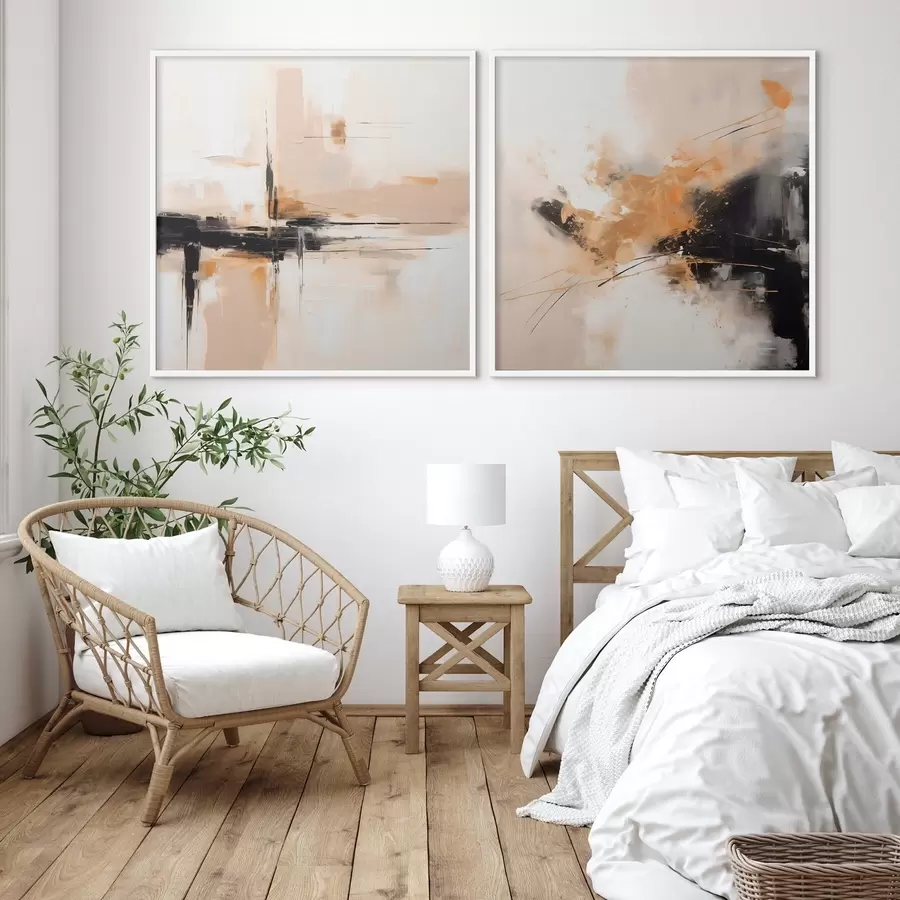 Fototapet Geometrie a výraz v olejovém stylu d00901