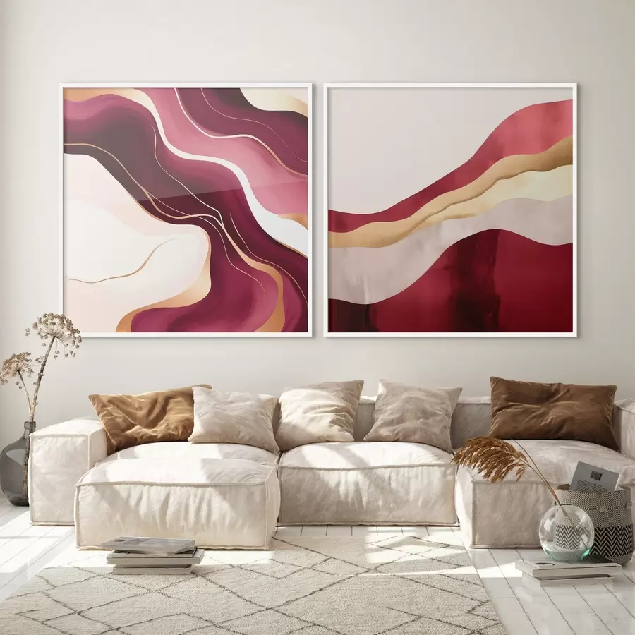 Fototapet Vlnitá abstrakce, bohaté odstíny d00903