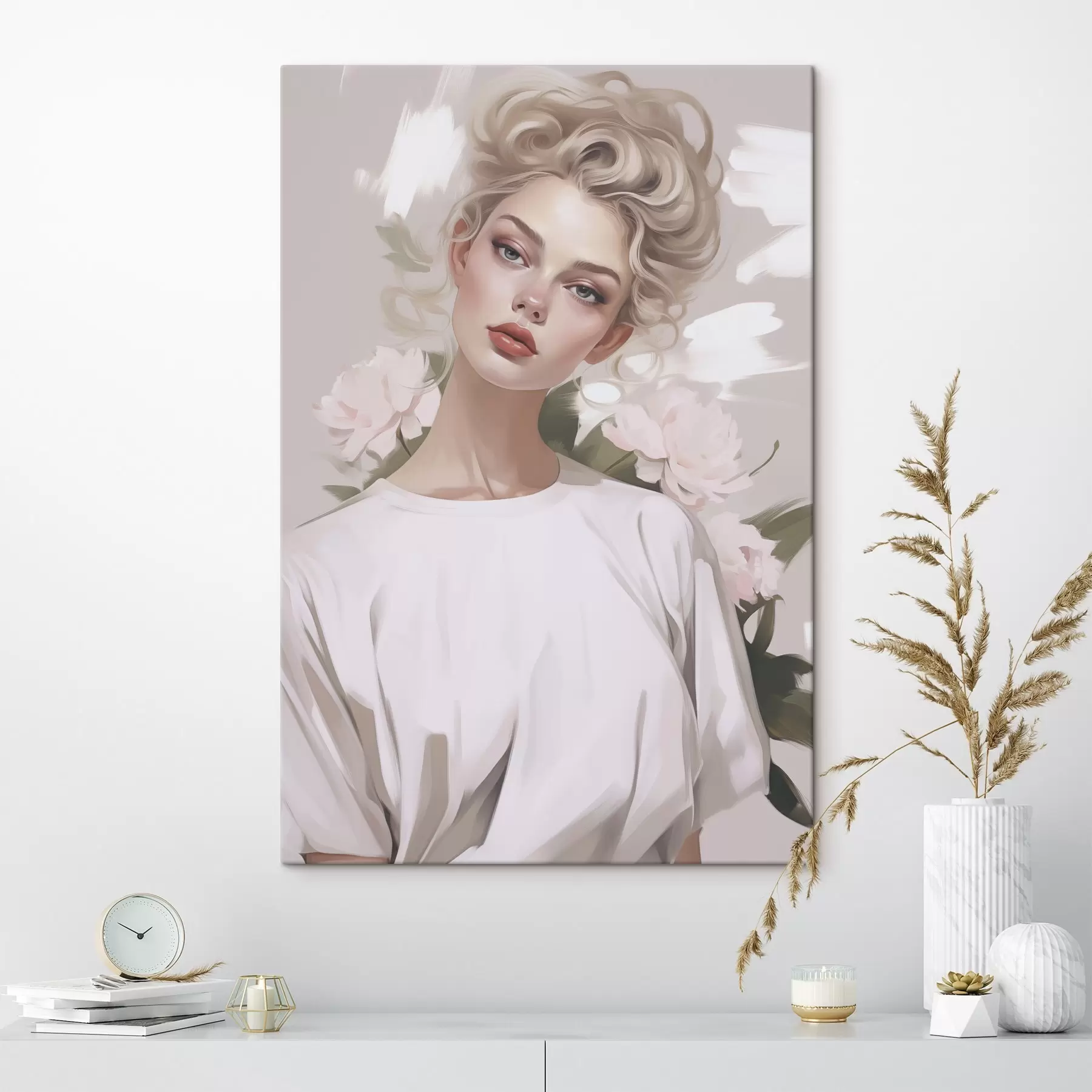 Obraz Portrét dívky v tričku Č. s47340