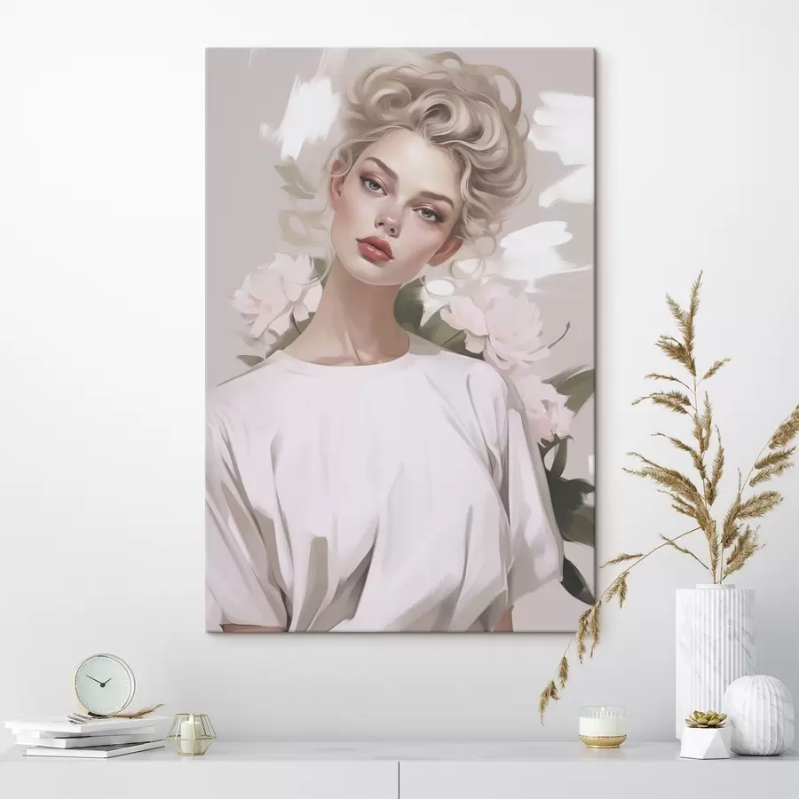 Obraz Portrét dívky v tričku Č. s47340