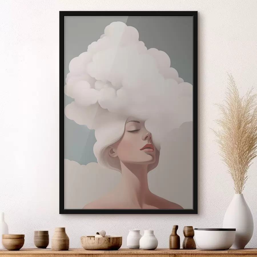 Fototapet Dívka a mrak f47338