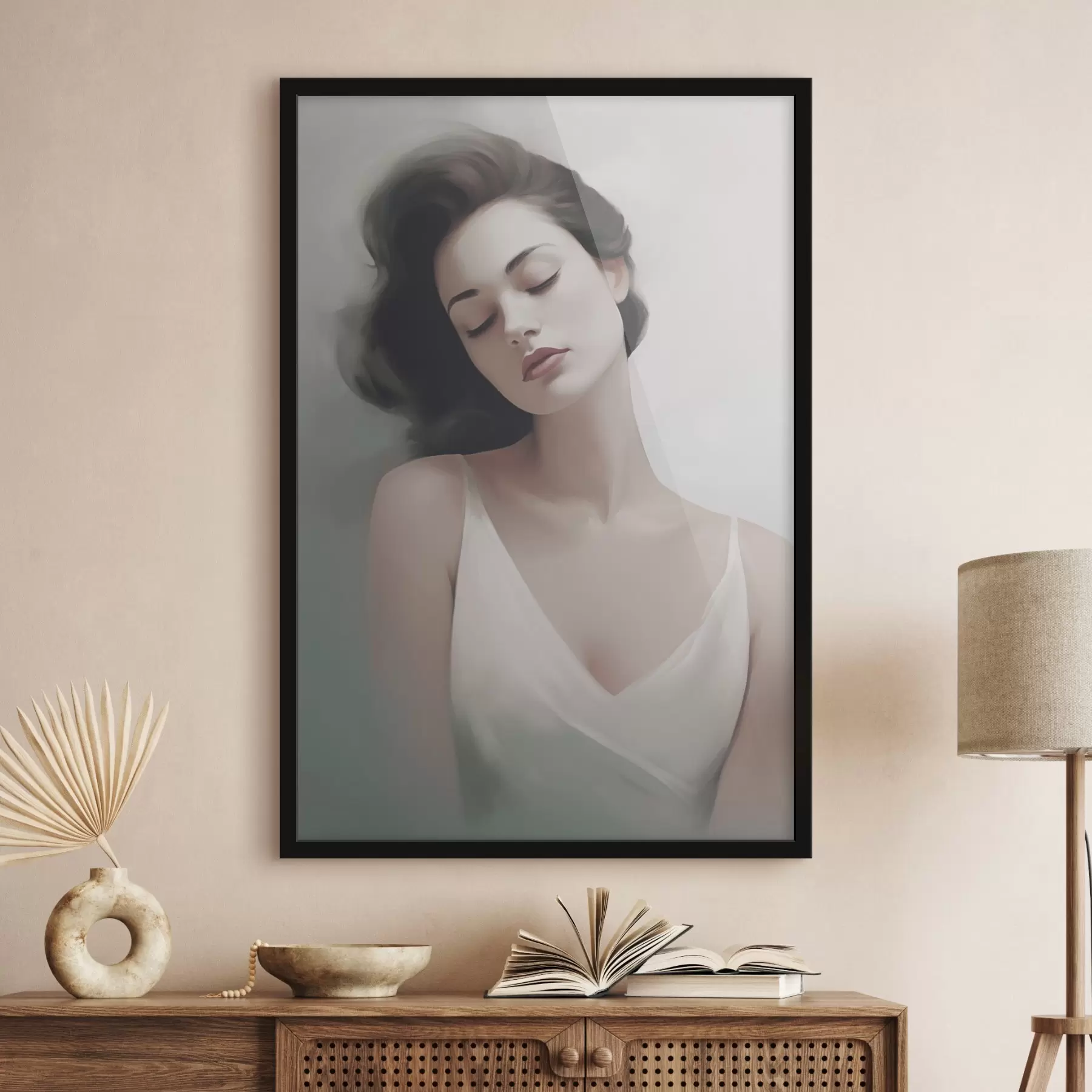 Fototapet Portrét dívky se zavřenýma očima f47342