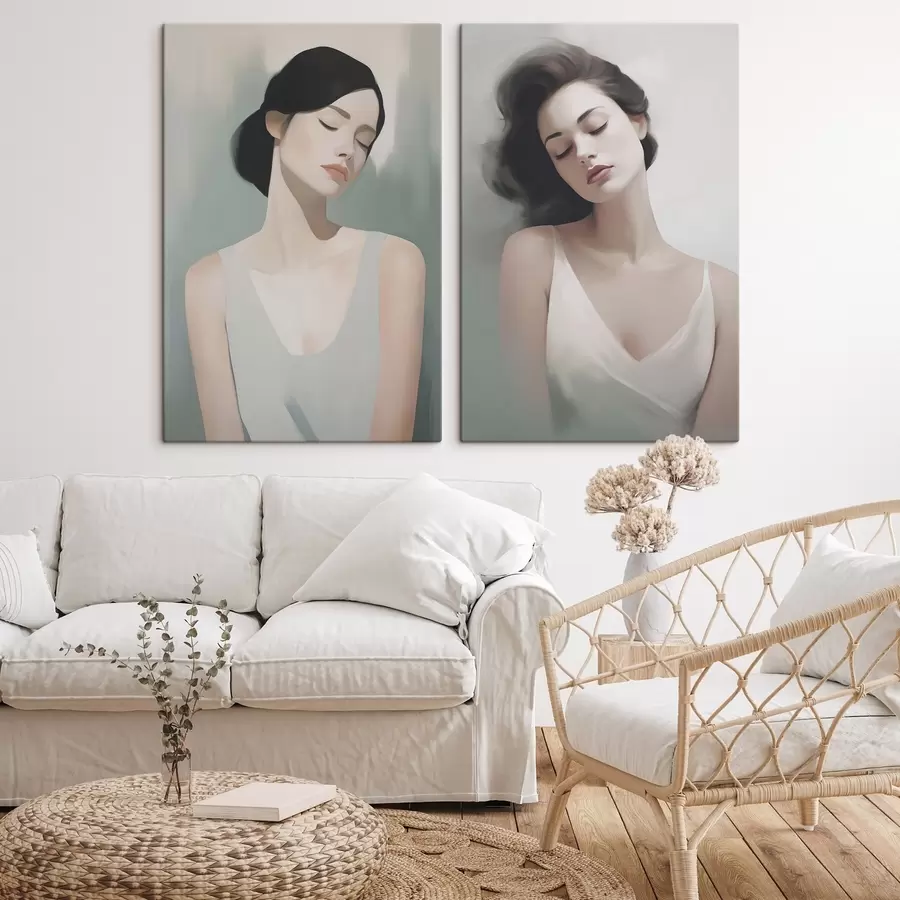 Obraz Dívka se zavřenýma očima Č. m01188