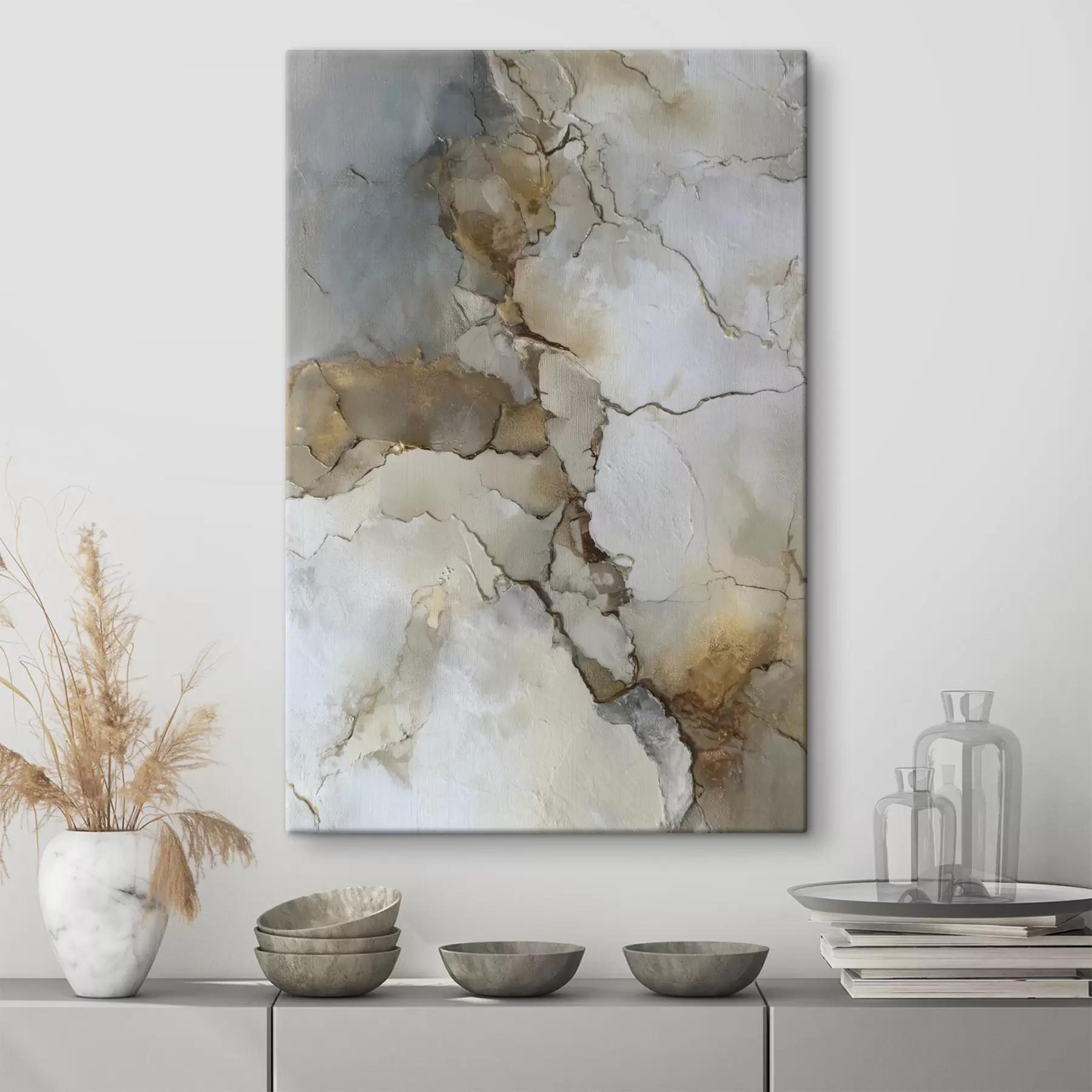 Obraz imitace abstraktní textury s prasklinami Č. s47117