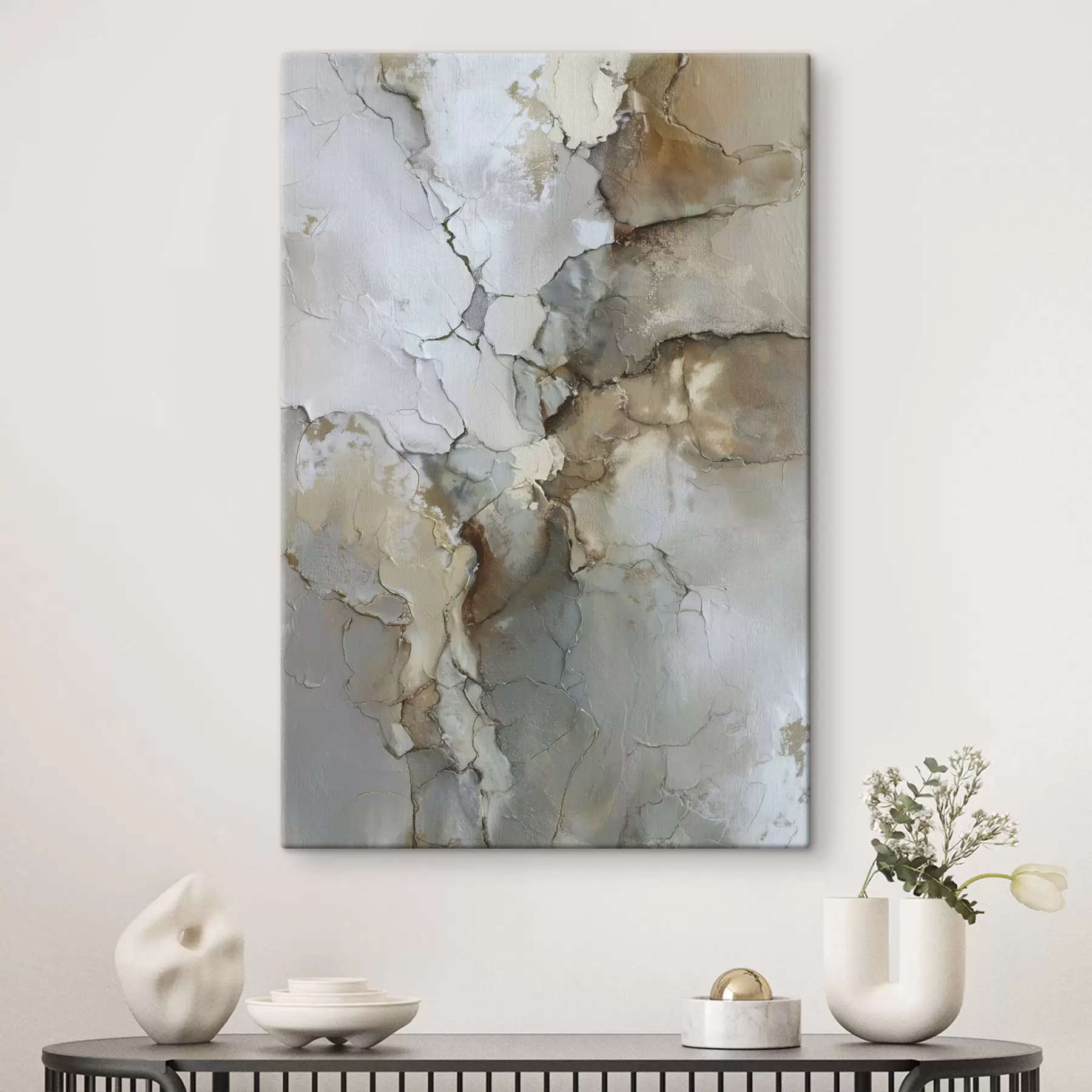 Obraz imitace abstraktní textury s prasklinami Č. s47118