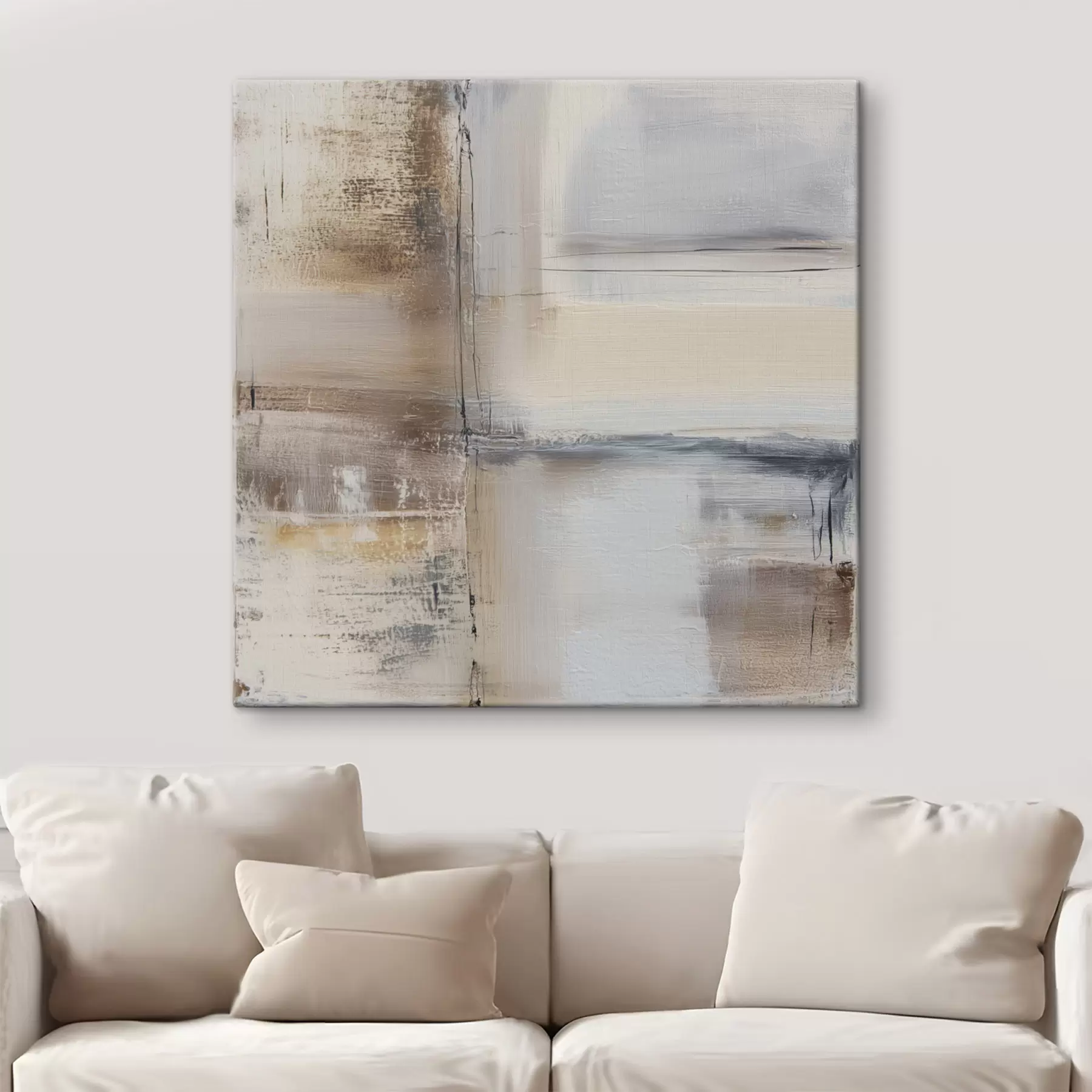 Obraz současná abstrakce v tlumených tónech Č. s47122