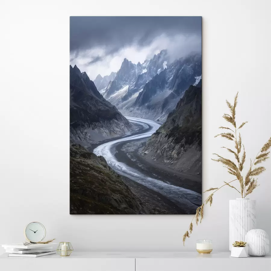 Obraz horská krajina s mraky Č. s47142