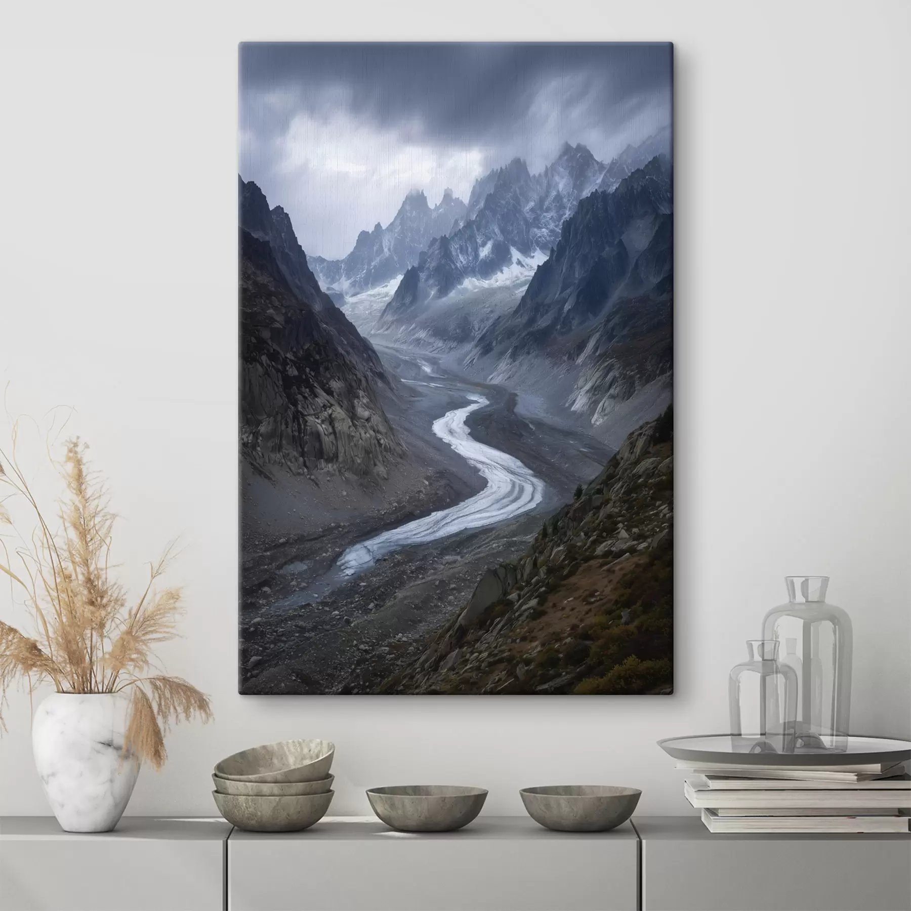 Obraz horská krajina s mraky Č. s47143