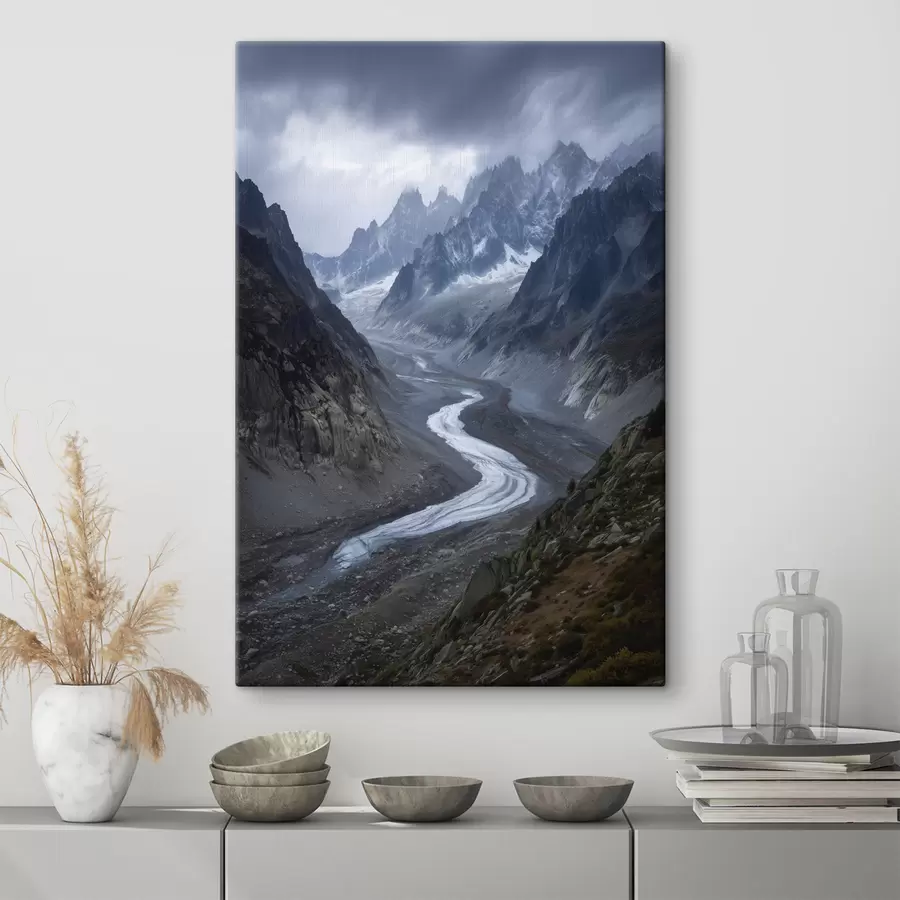 Obraz horská krajina s mraky Č. s47143