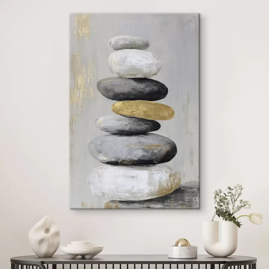 Obraz velké kameny ve stylu malby Č. s47236
