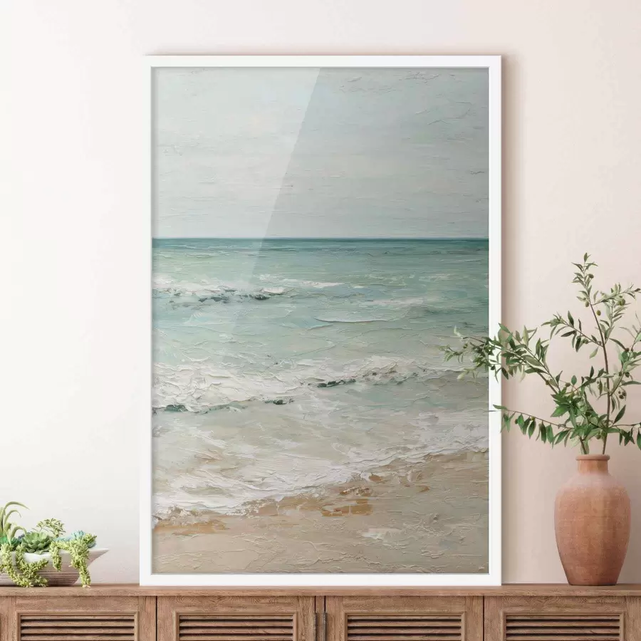 Fototapet pobřeží ve stylu olejomalby f47119