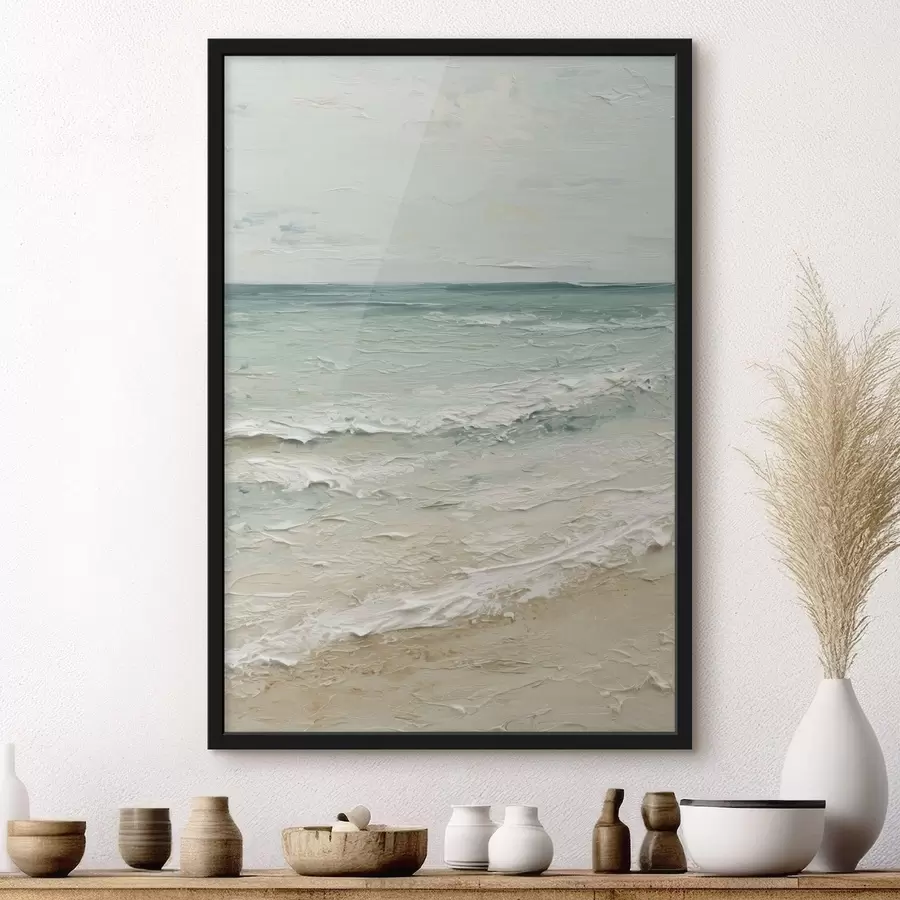 Fototapet pobřeží ve stylu olejomalby f47120