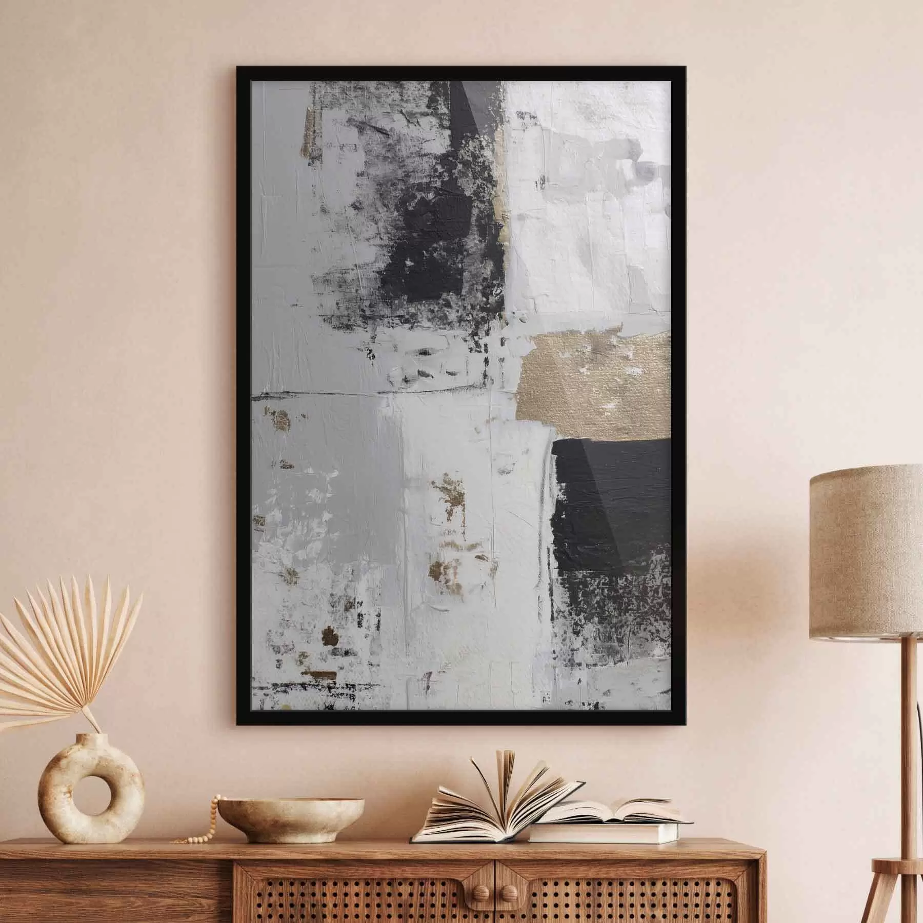 Fototapet současná abstrakce v kontrastních barvách f47134