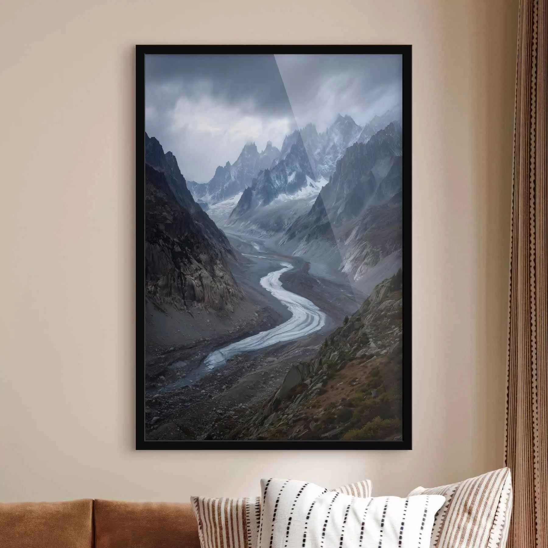 Fototapet horská krajina s mraky f47143