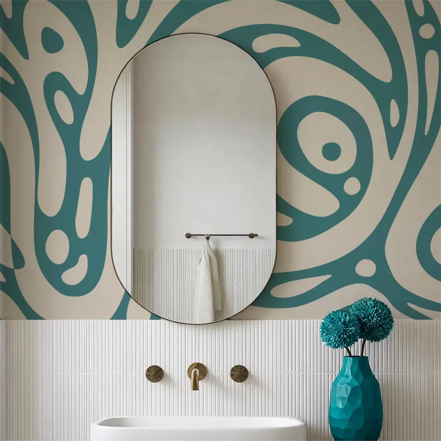 Fototapet Abstraktní vzor s plynulými organickými tvary w05071