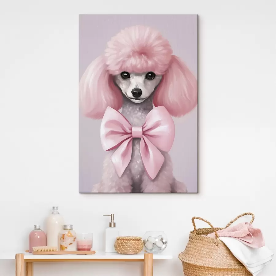 Obraz Pudl s mašlí Č. s47412