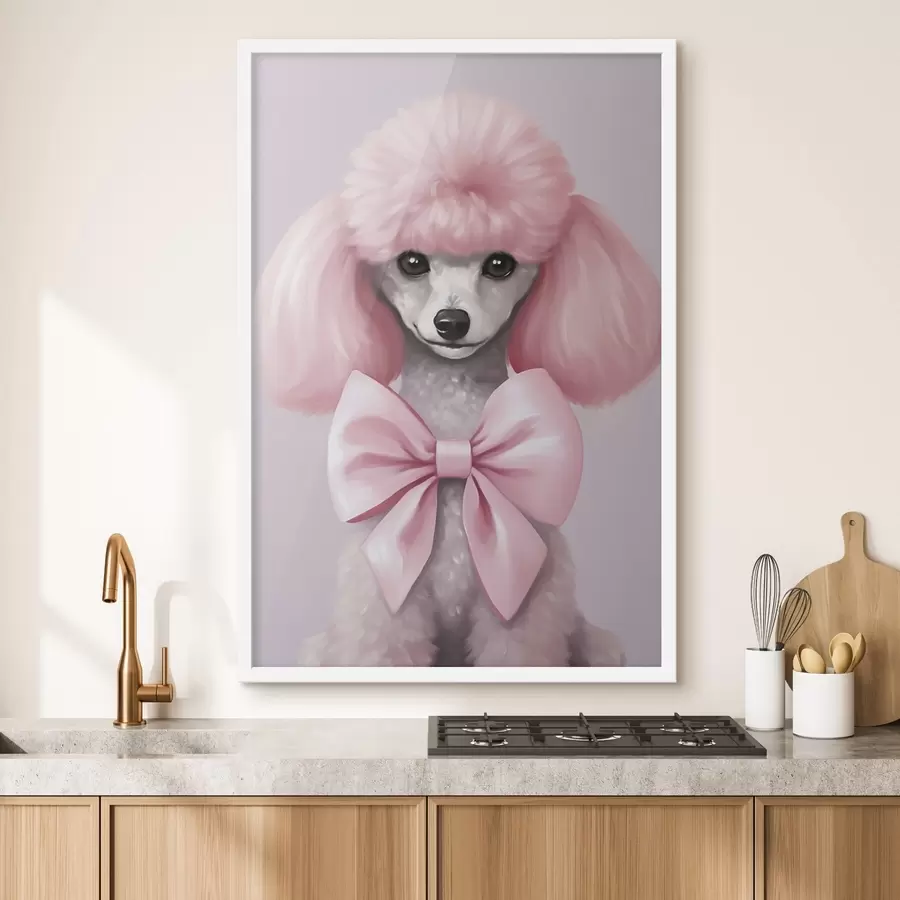 Fototapet Pudl s mašlí f47412