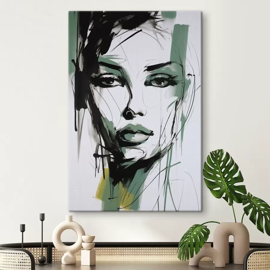 Obraz Abstraktní ženský portrét Č. s47499