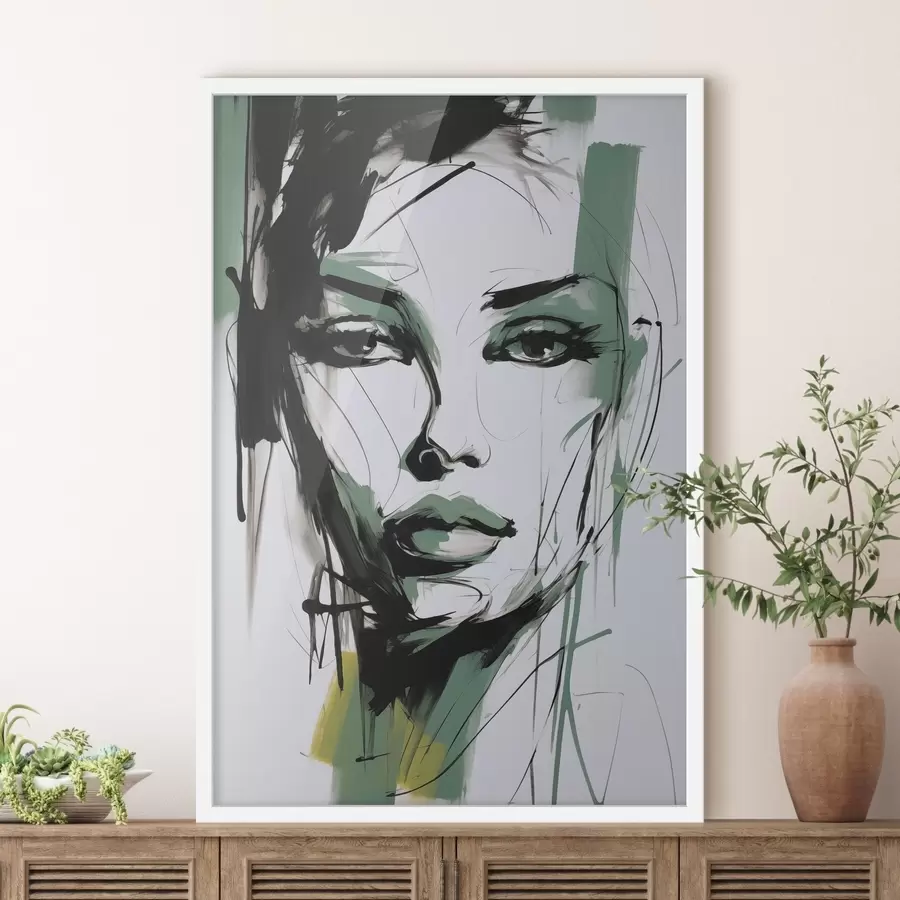 Fototapet Abstraktní ženský portrét f47499