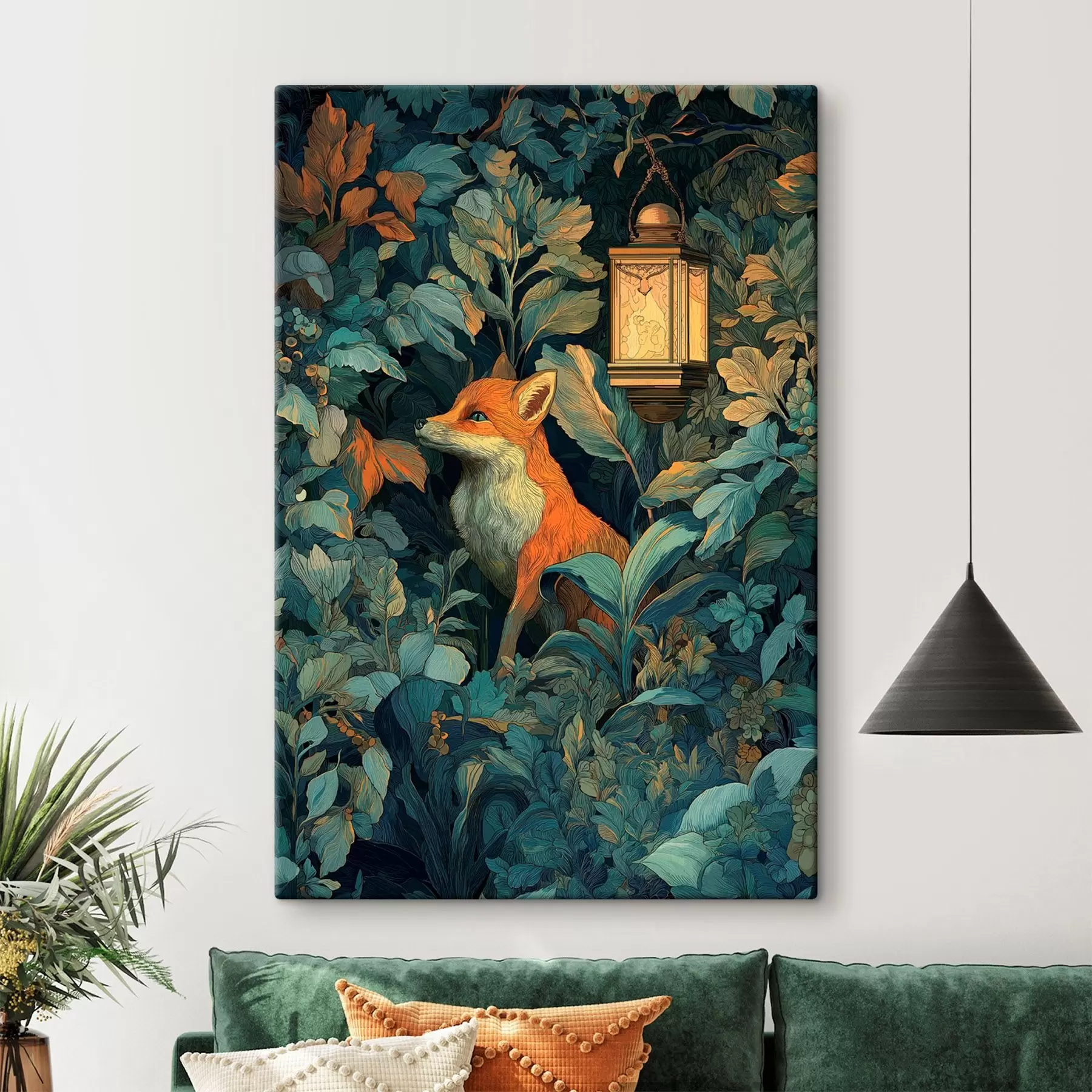 Obraz Roztomilá liška v křoví Č. s47107