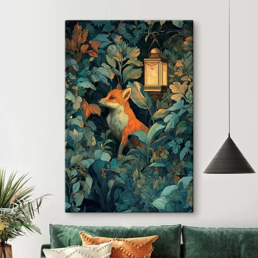 Obraz Roztomilá liška v křoví Č. s47107