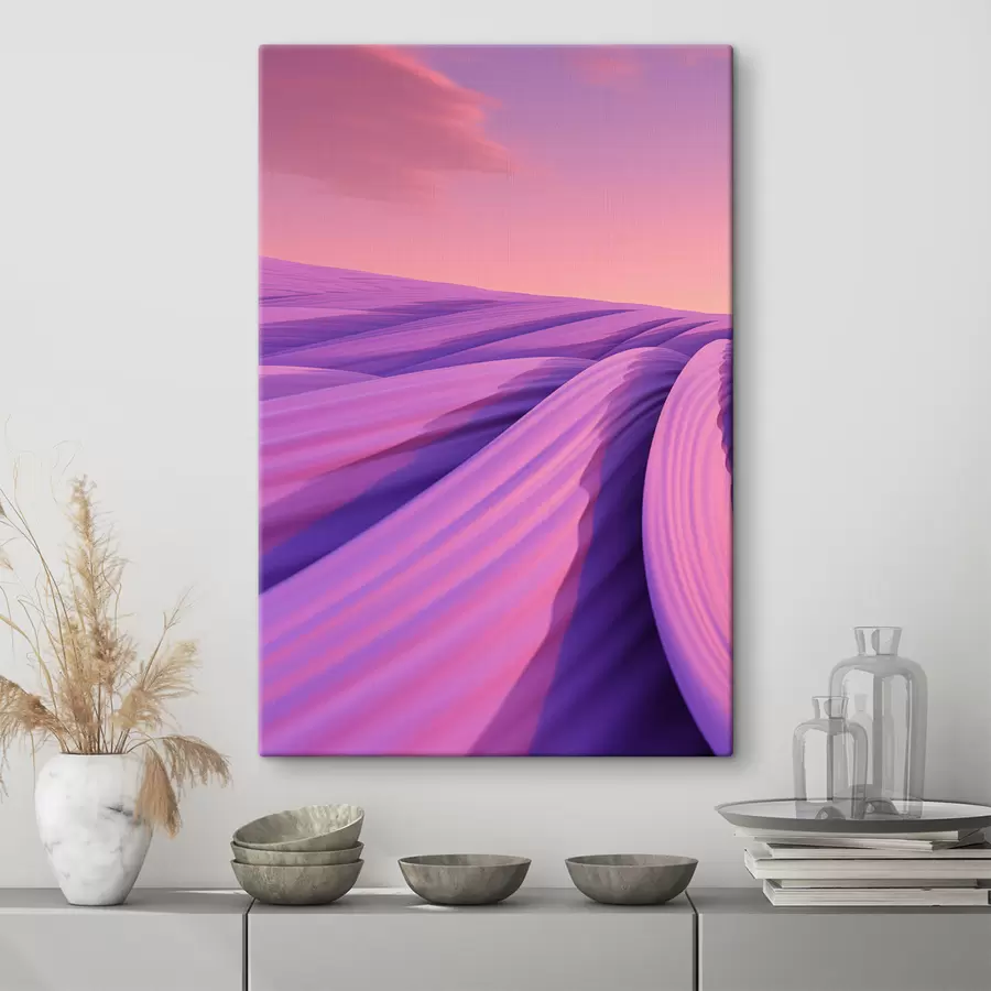 Obraz Abstraktní levandulové pole Č. s47110