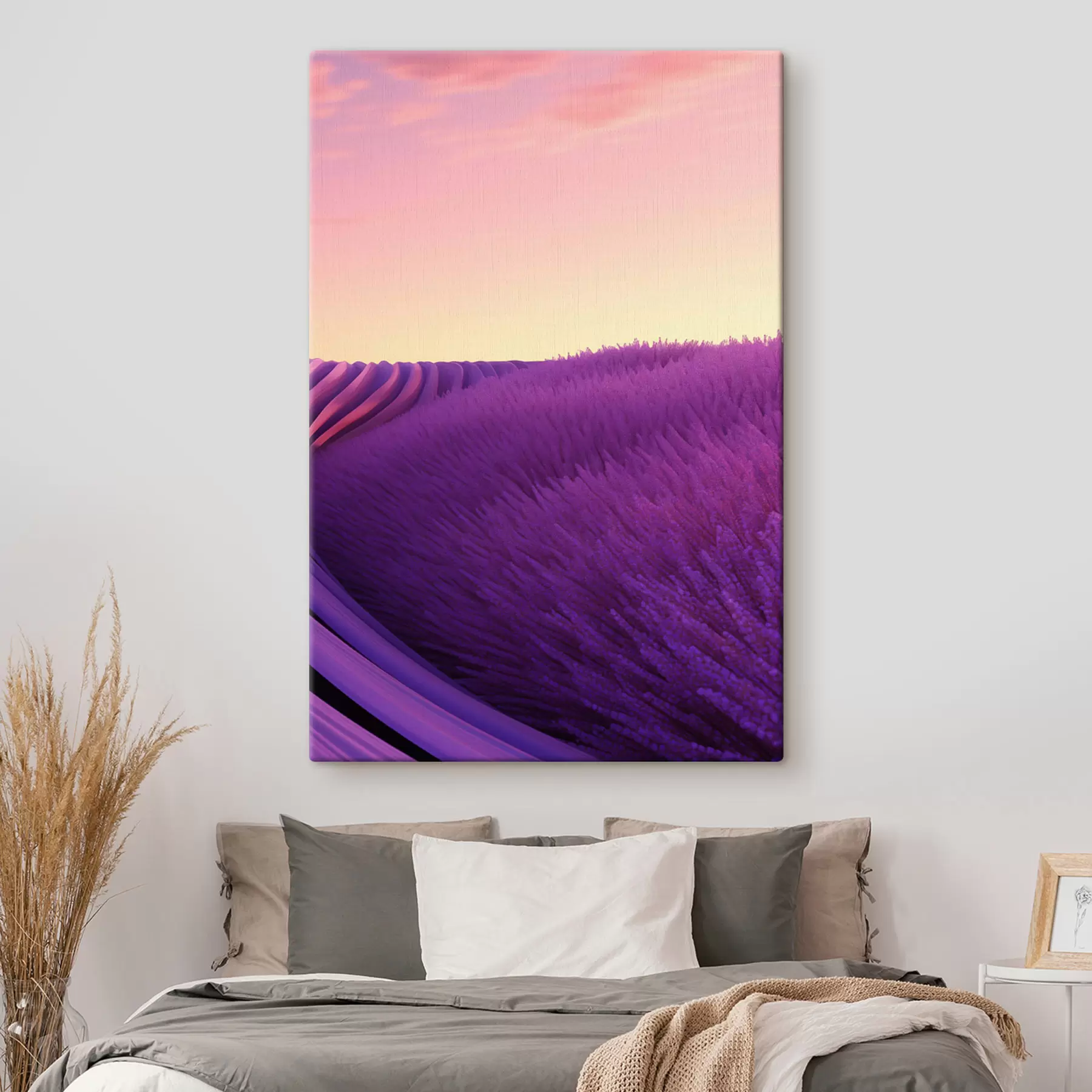 Obraz Levandulové pole proti západu slunce Č. s47111