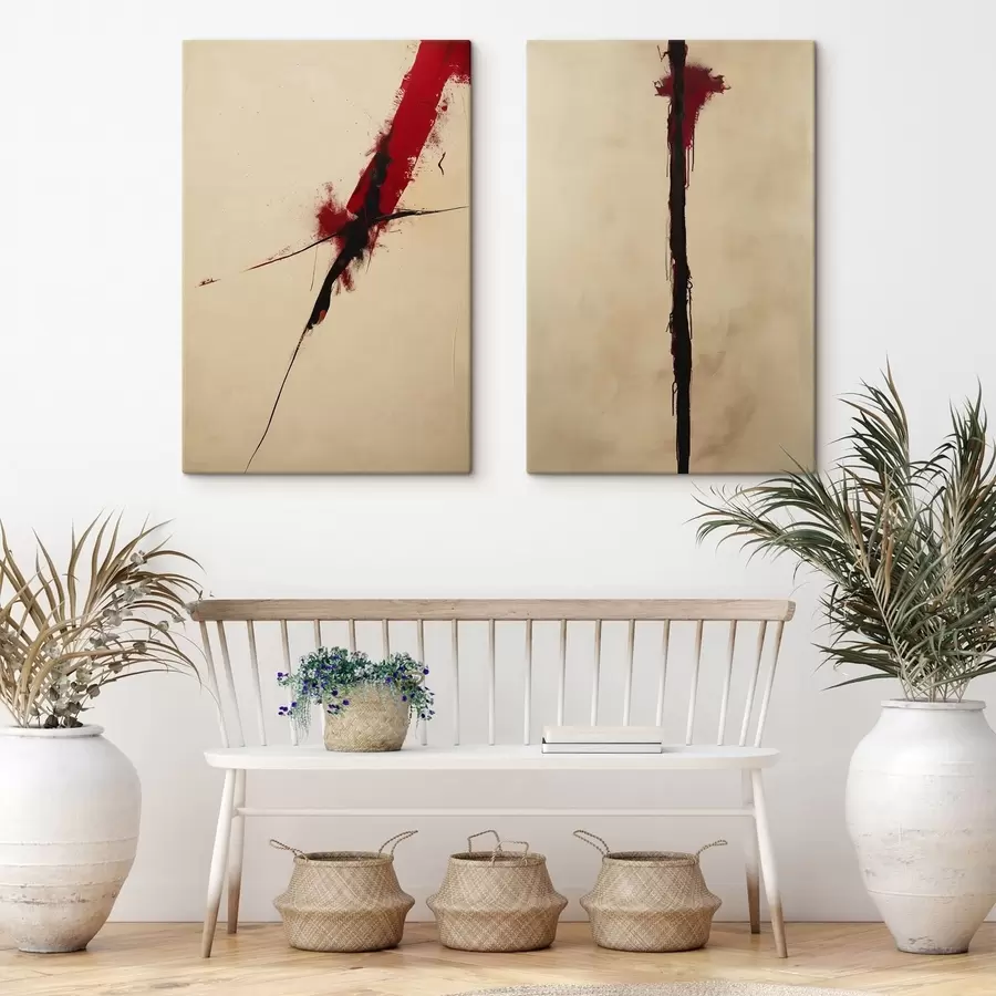 Obraz Červená abstrakce Č. m01215