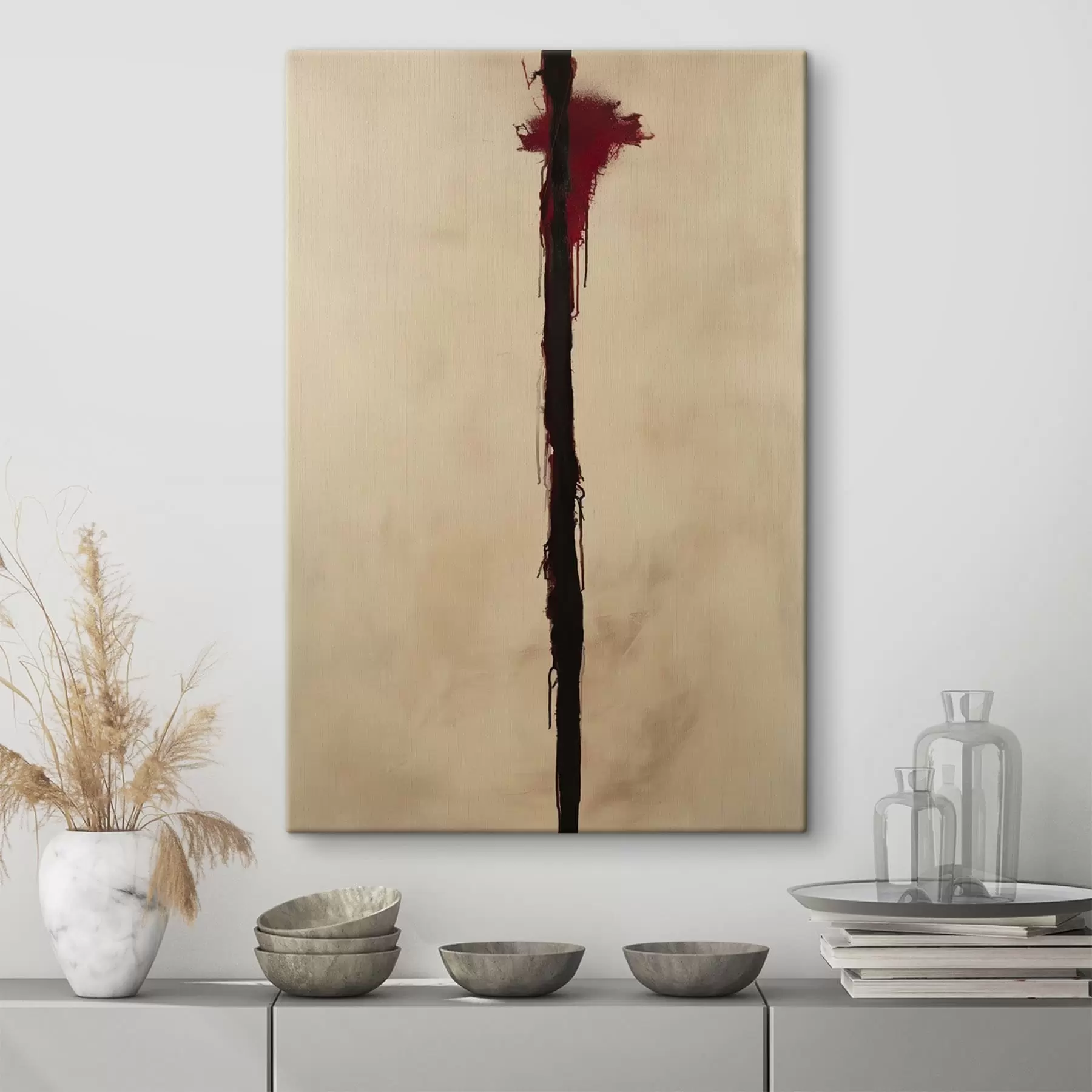 Obraz Červený akcent Č. s47462