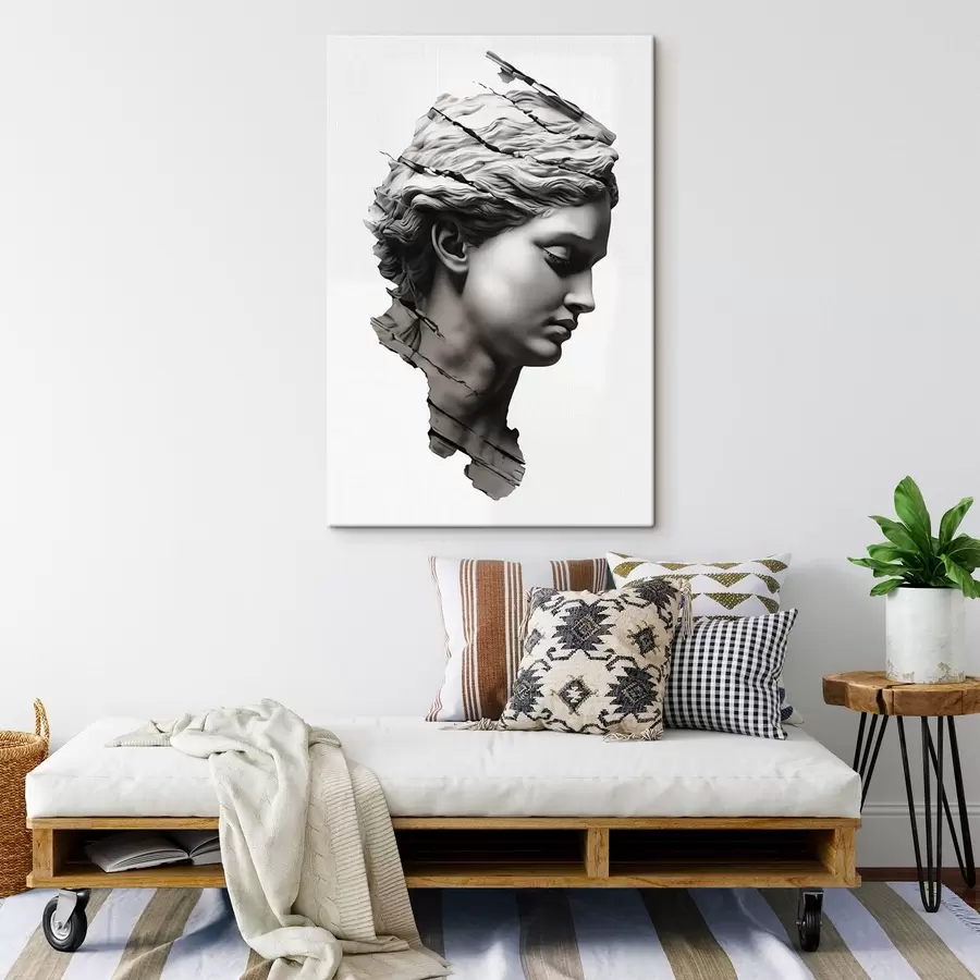 Obraz Starožitný profil ženy Č. s47475