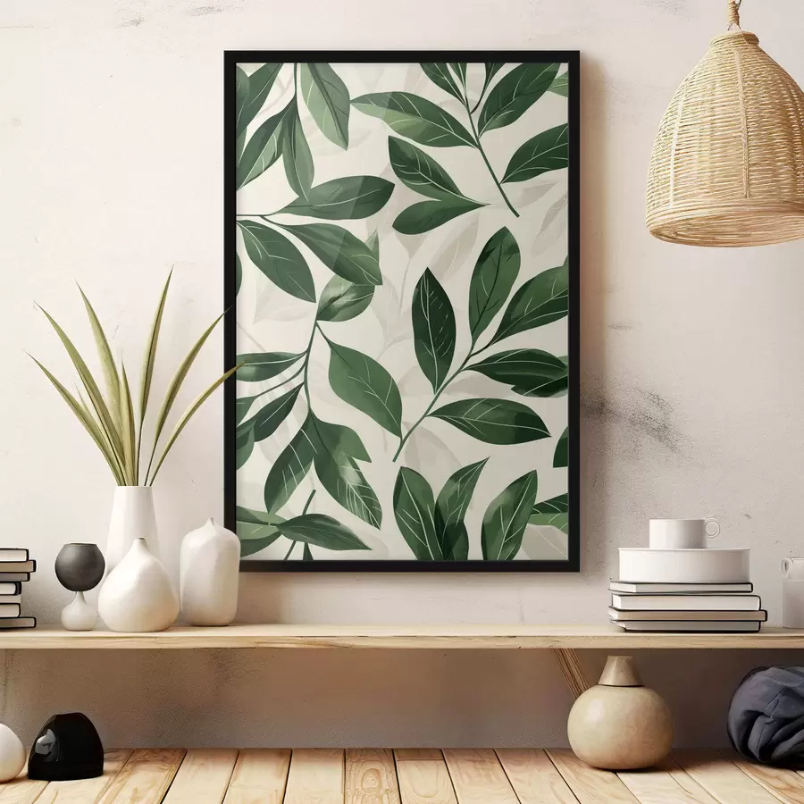 Fototapet Babok a palmové listy f47457