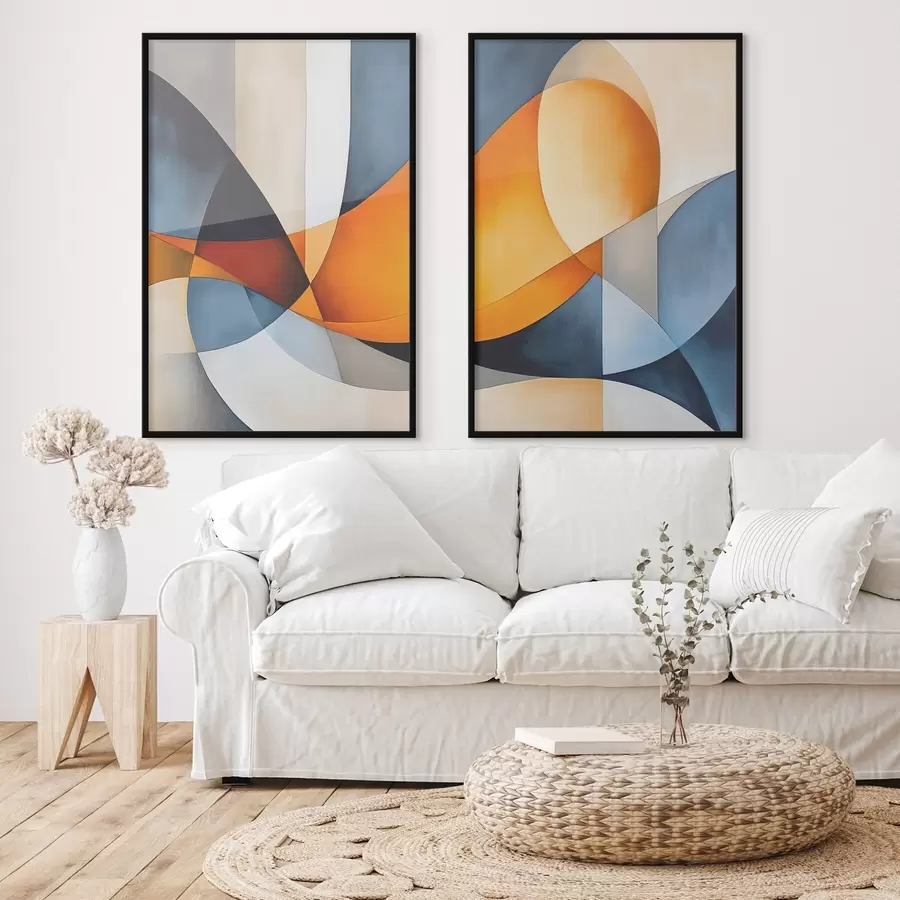 Fototapet Abstrakce s geometrickými tvary d00540