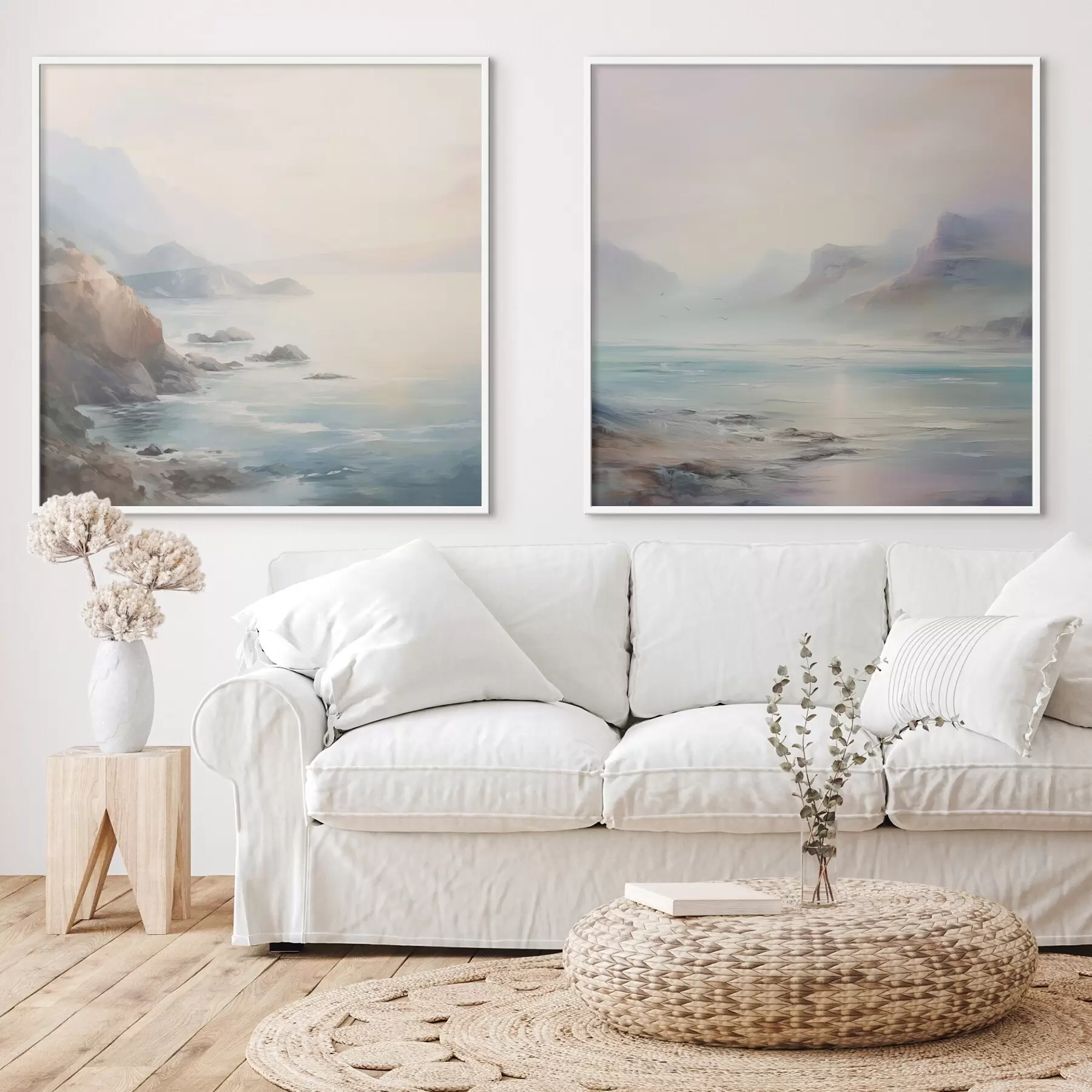 Fototapet Malba imitující jezero d00589