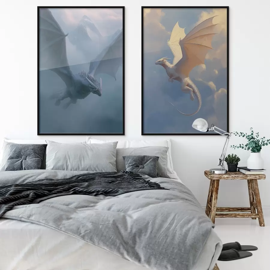 Fototapet Draci na obloze d00600