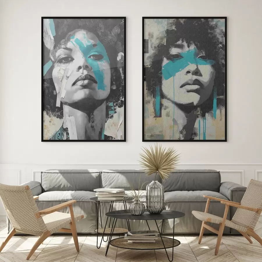 Fototapet Abstraktní ženská tvář d00602