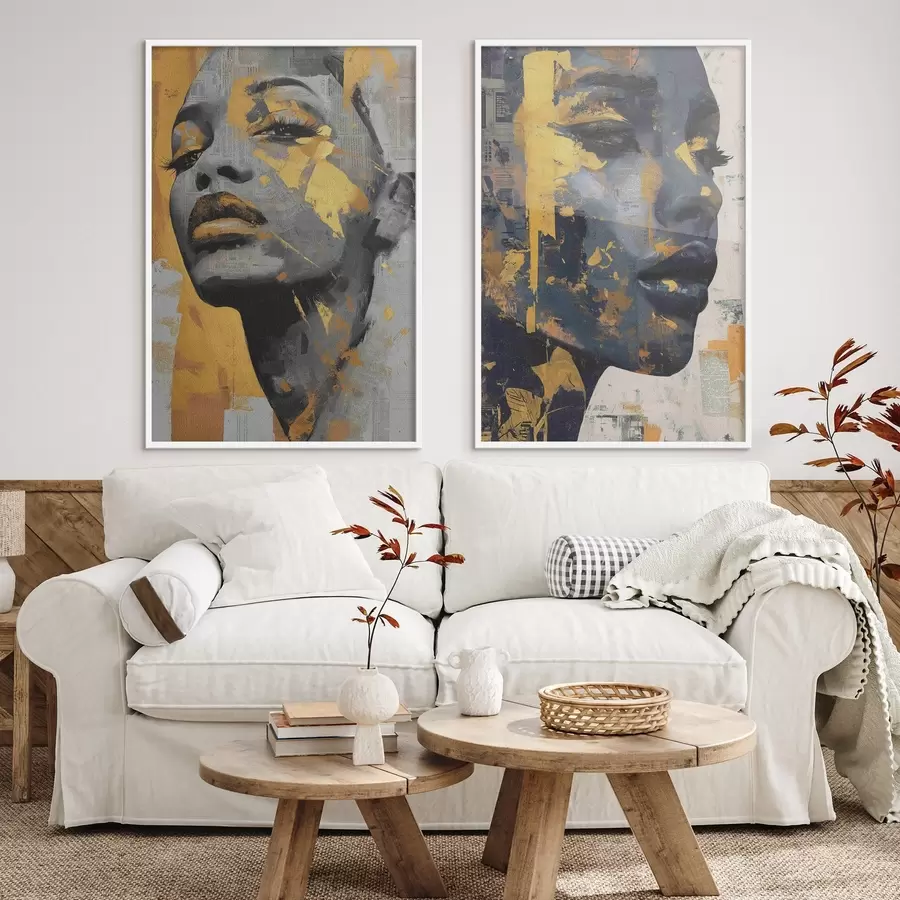 Fototapet Abstraktní ženská tvář d00603