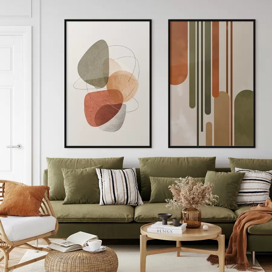 Fototapet Čáry a kruhy v různých barvách d00608