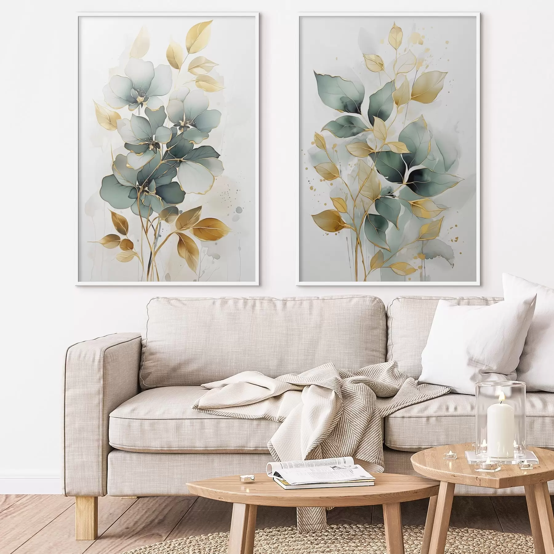 Fototapet Abstraktní větve s listy d00610