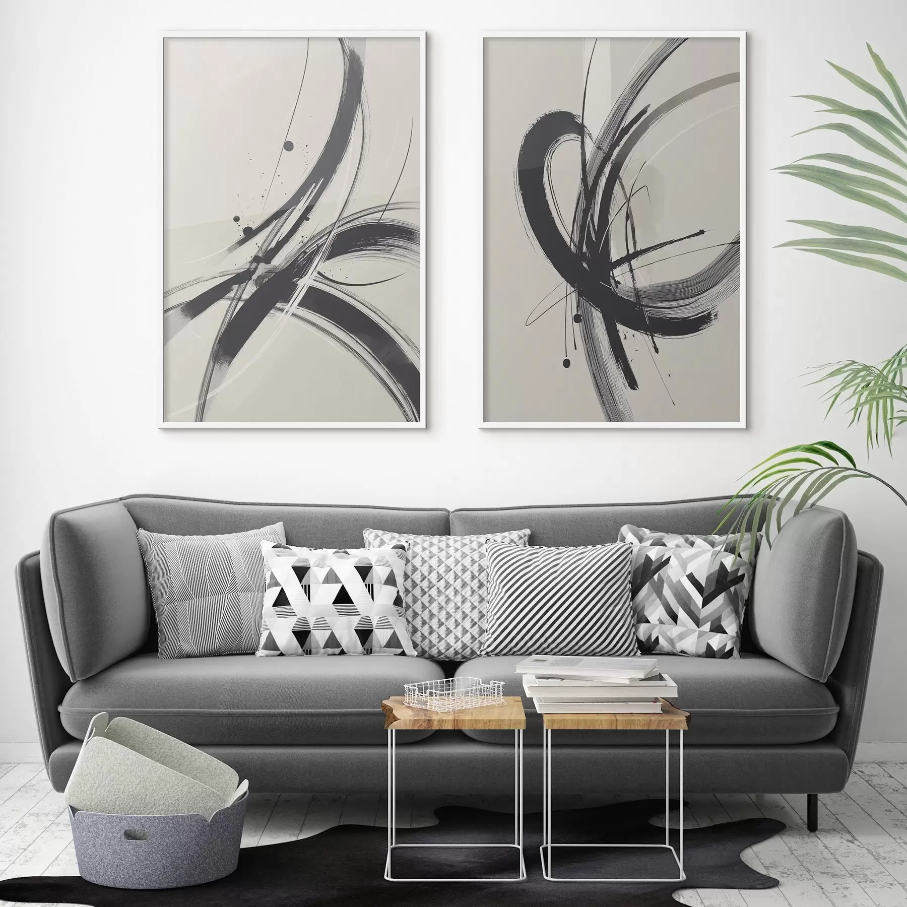 Fototapet Abstraktní minimalistické tahy štětcem d00613