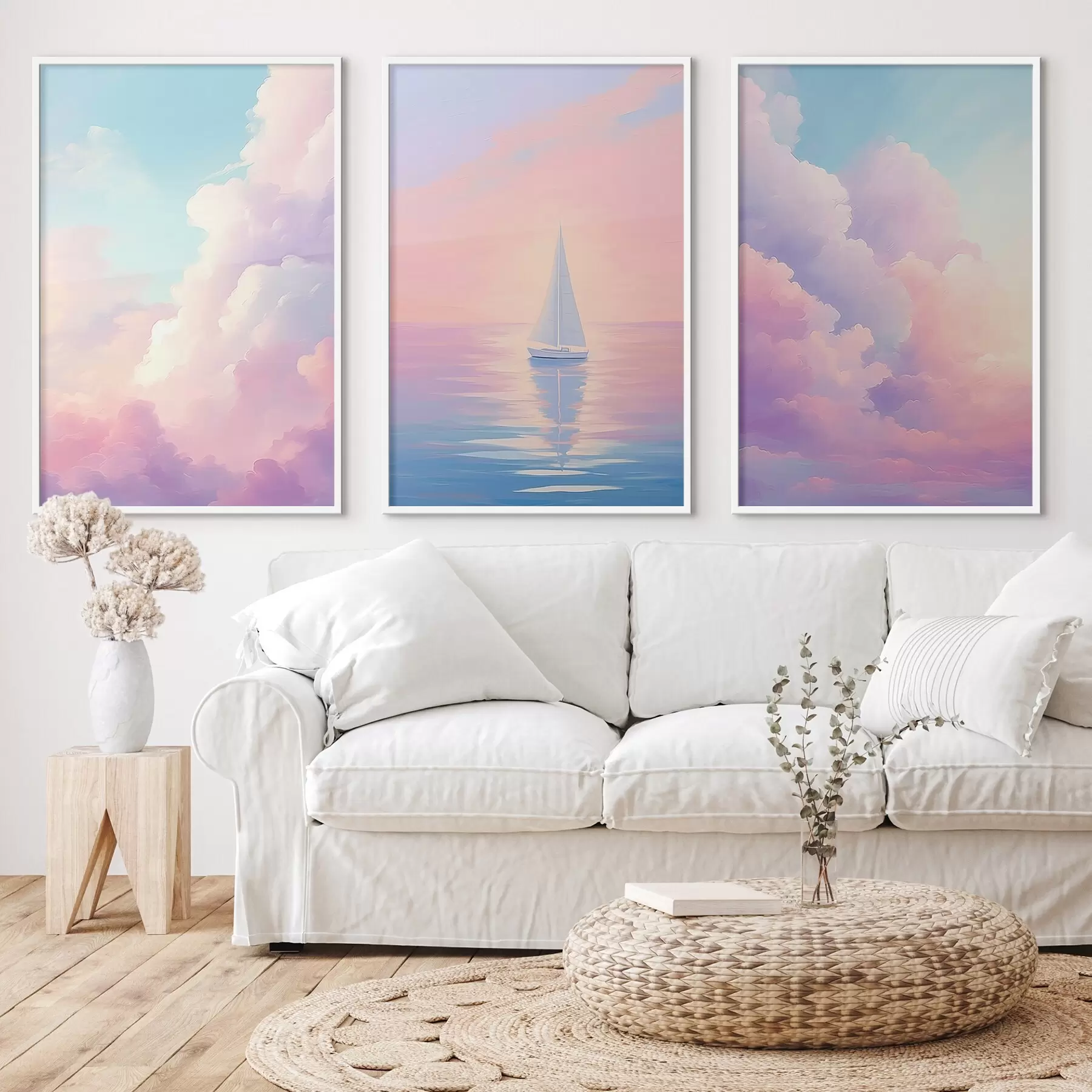 Fototapet Plachetnice na moři na pozadí mraků d00619