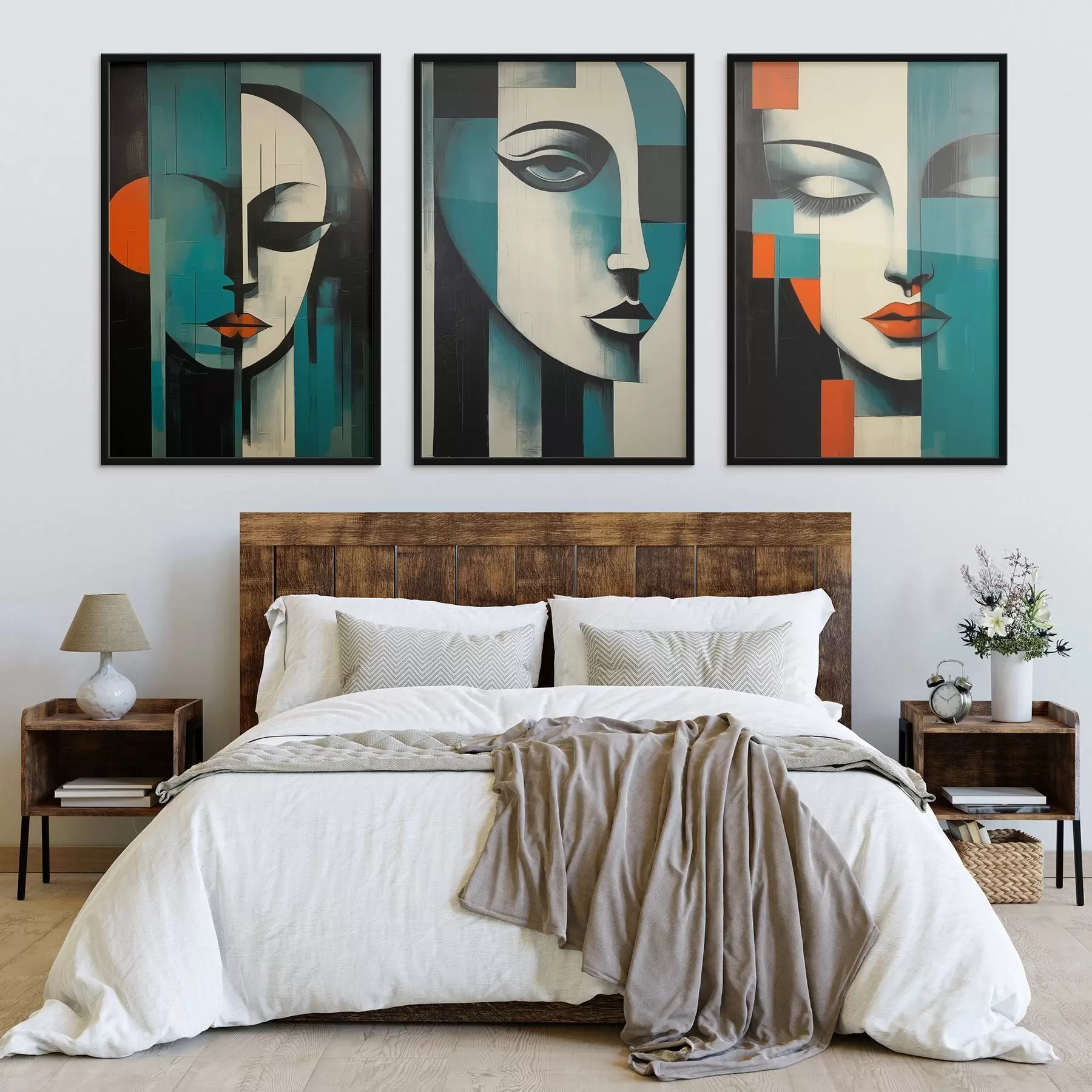 Fototapet Abstraktní ženské portréty d00621