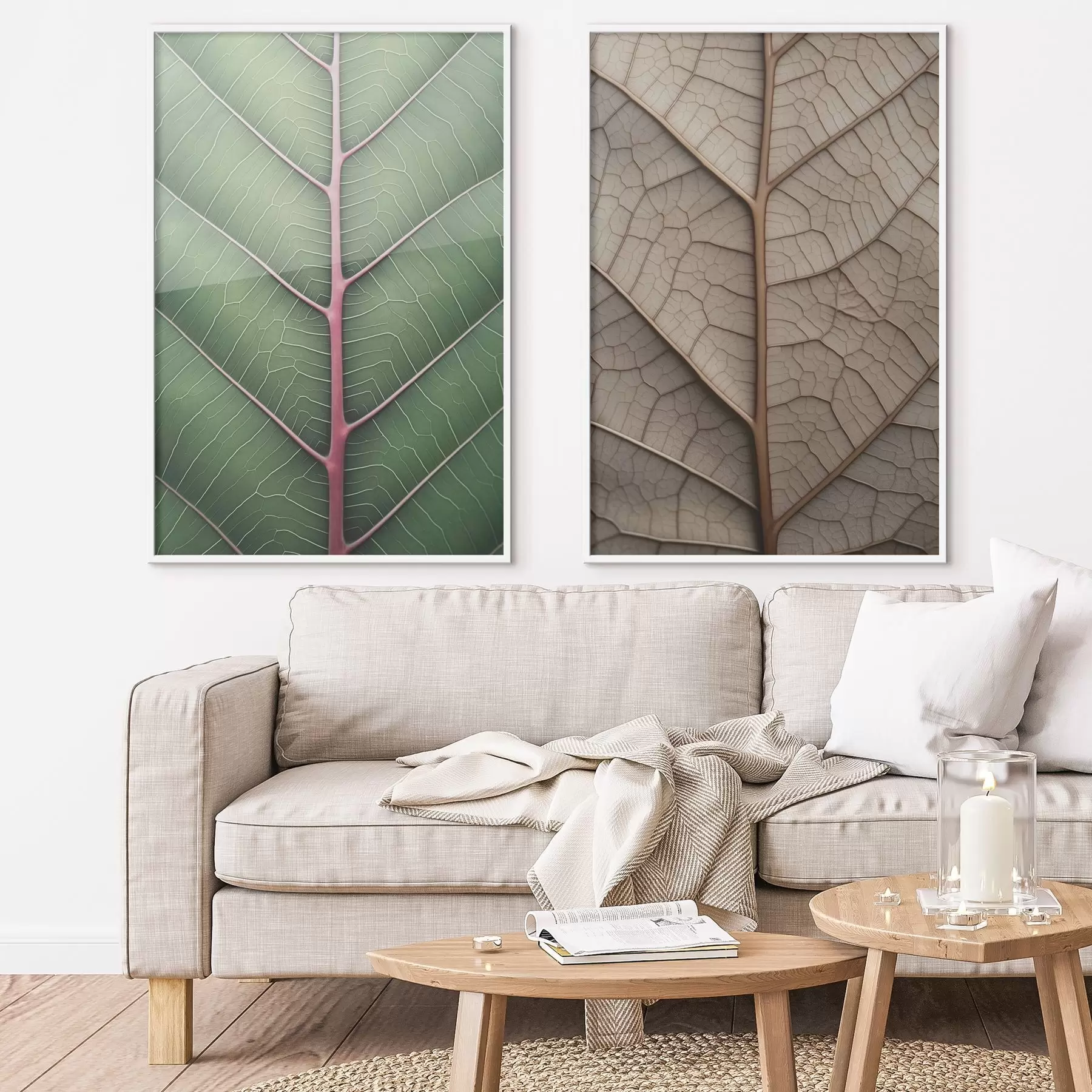 Fototapet Žilkovaný list d00663