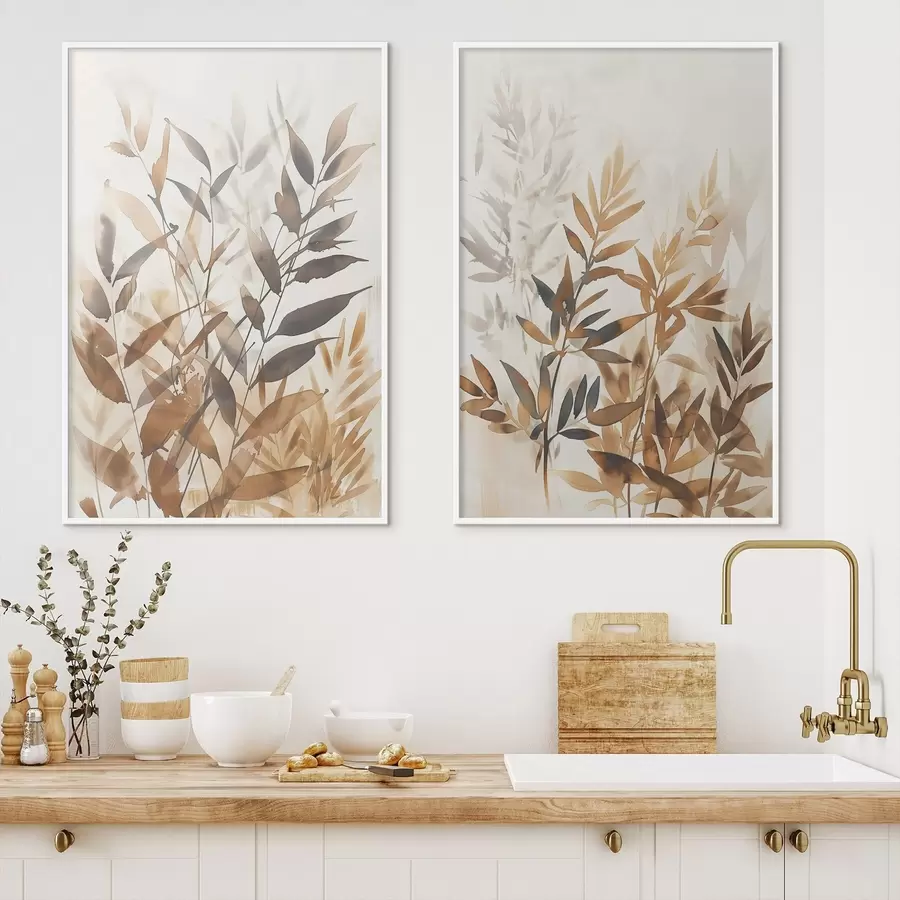 Fototapet Jemné větvičky listů d00715