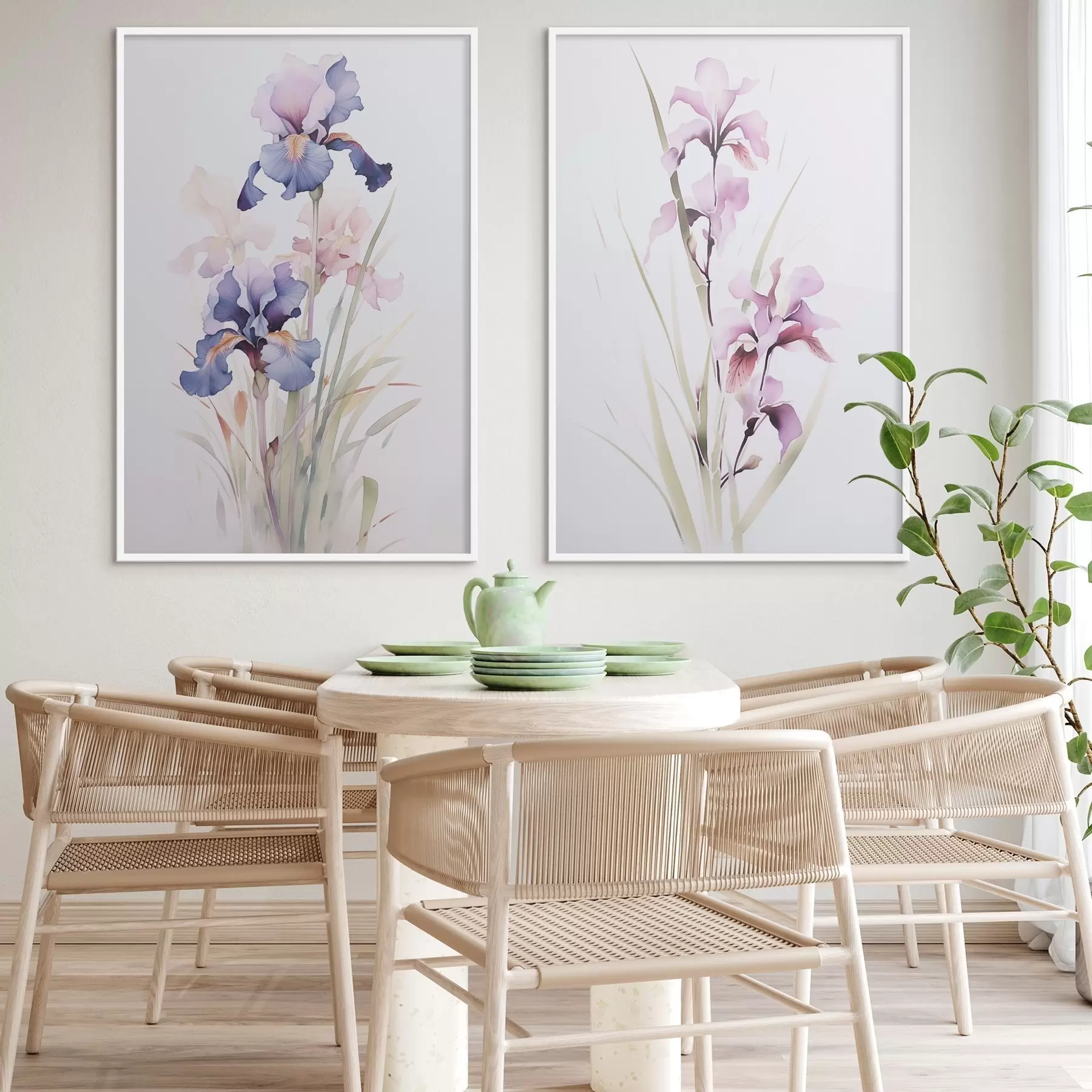 Fototapet Irisy imitace akvarelu d00724