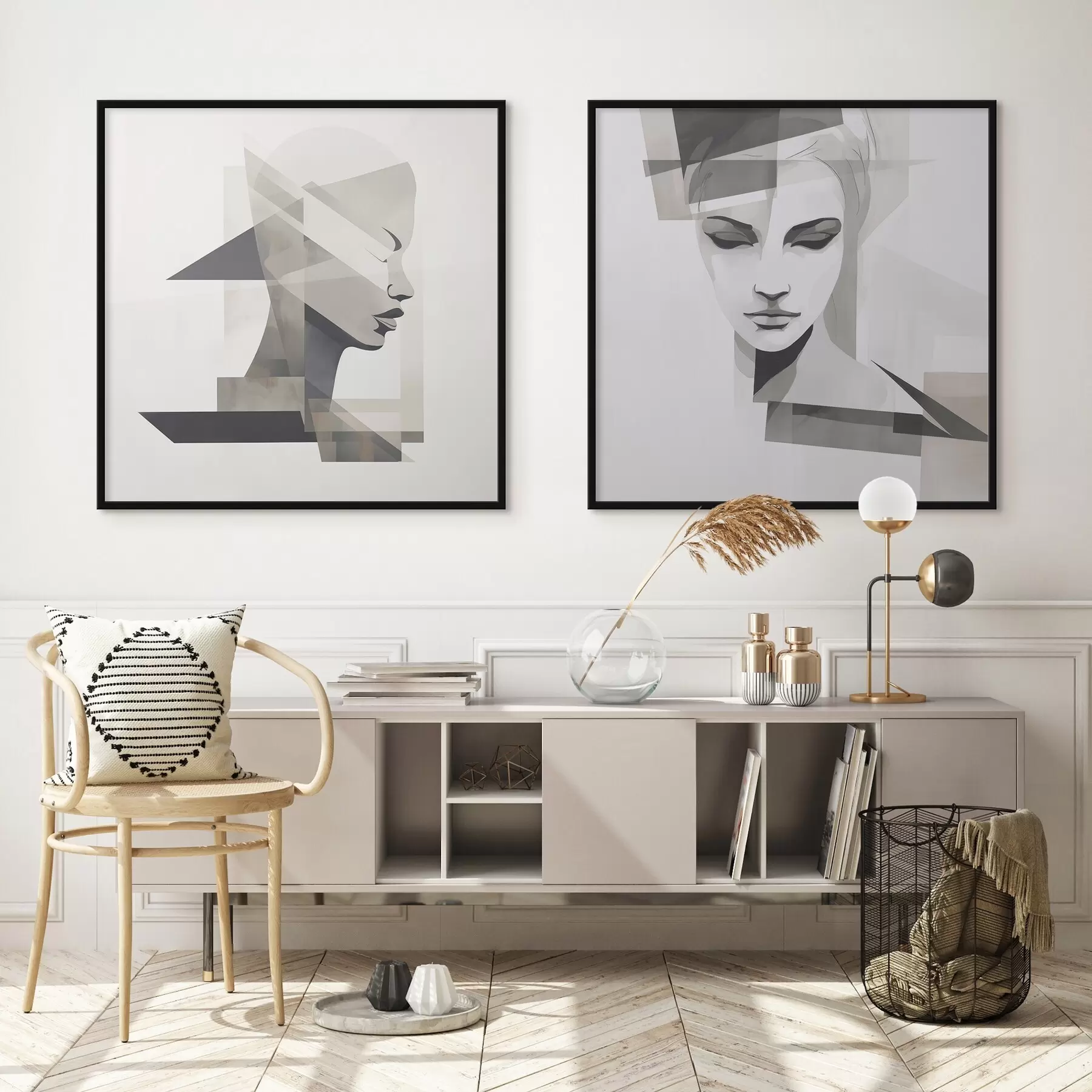 Fototapet Abstraktní portrét d00753