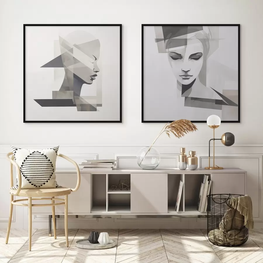 Fototapet Abstraktní portrét d00753